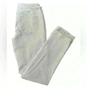 J. Jill Pants Womens 6 Corduroy Cream Beige Straight Leg Stretchy Cotton